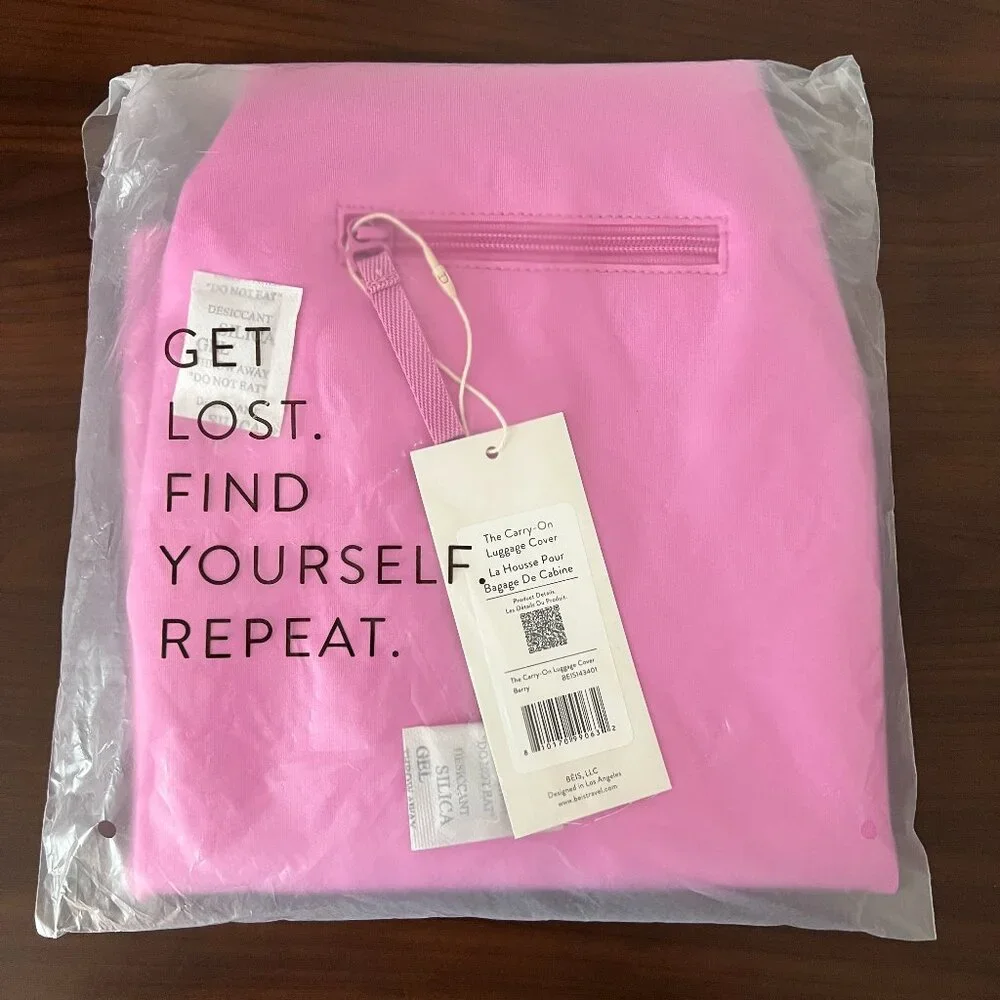 Beis The Carry-On Luggage Cover in Berry NWT - Picture 1 of 7